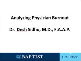 Analyzing Physician Burnout